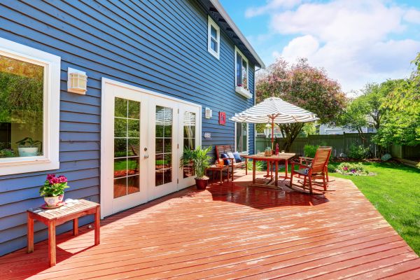 Blue Siding Installation in Bainbridge Island